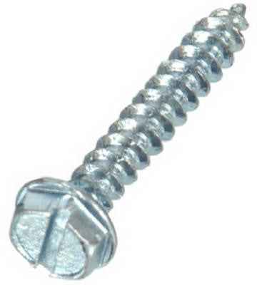 Hillman No. 10 X 1-1/4 in. L Slotted Hex Head Sheet Metal Screws 100 pk - Image 4
