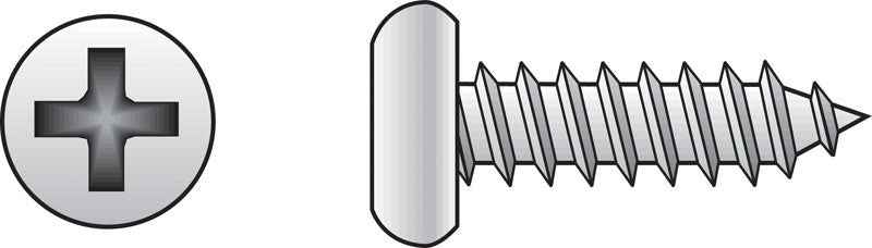 Hillman No. 10 X 3 in. L Phillips Pan Head Sheet Metal Screws 100 pk - Image 2
