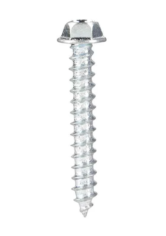 Hillman No. 12 X 1-1/2 in. L Slotted Hex Head Sheet Metal Screws 100 pk - Image 3