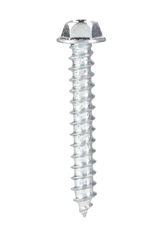 Hillman No. 12 X 1-1/2 in. L Slotted Hex Head Sheet Metal Screws 100 pk - Image 6