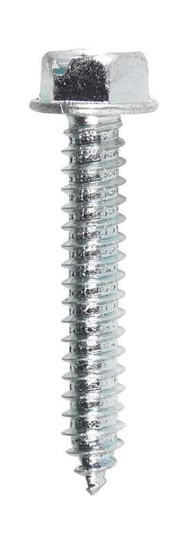 Hillman No. 14 X 1-1/2 in. L Slotted Hex Washer Head Sheet Metal Screws 100 pk - Image 3