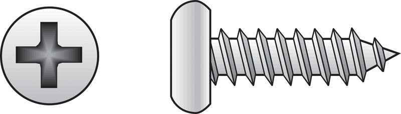 HILLMAN No. 6 Ga. X 1-1/2 in. L Phillips Pan Head Sheet Metal Screws 100 pk - Image 2