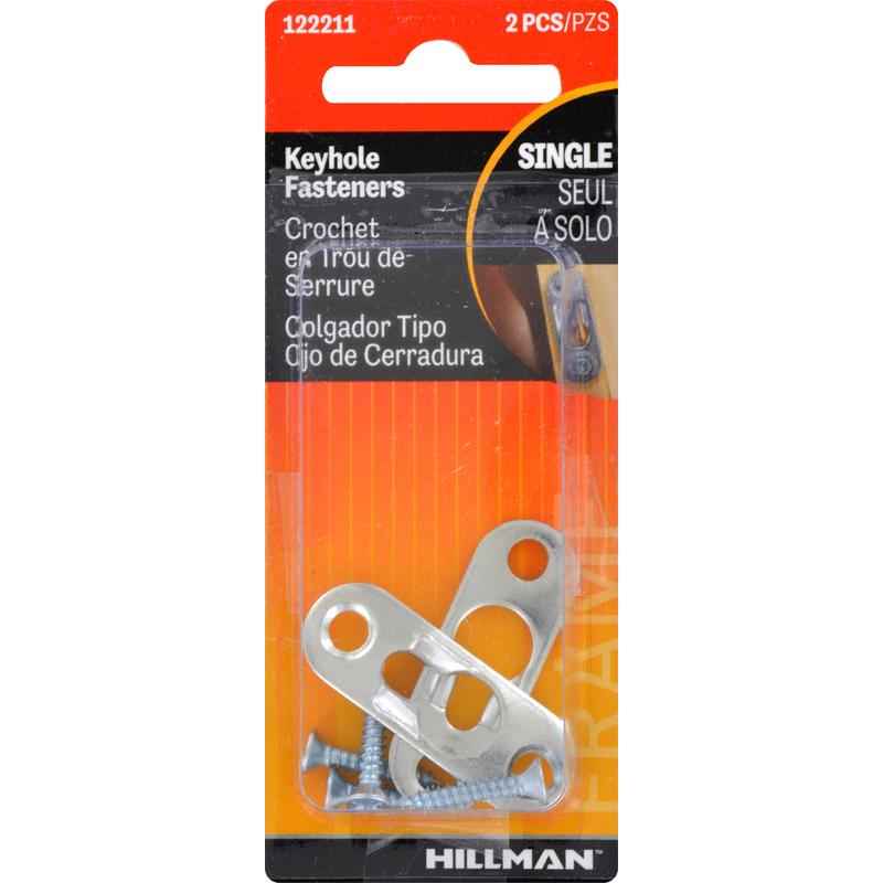 Hillman AnchorWire Steel-Plated Gold Keyhole Picture Hanger 20 lb. 2 pk (Pack of 10) - Image 4