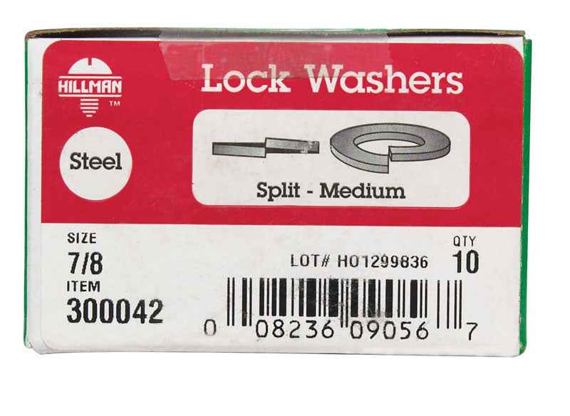 HILLMAN 7/8 in. D Zinc-Plated Steel Split Lock Washer 1 pk - Image 2