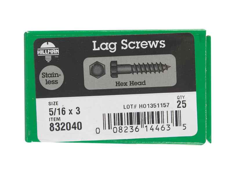 BOLT LAG 5/16X3" SS - Image 2