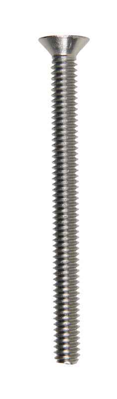 Hillman No. 1/4-20 X 3 in. L Phillips Flat Head Stainless Steel Machine Screws 50 pk - Image 2