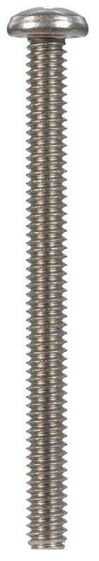 HILLMAN No. 1/4-20 in. X 3 in. L Phillips Flat Head Stainless Steel Machine Screws 50 pk - Image 2