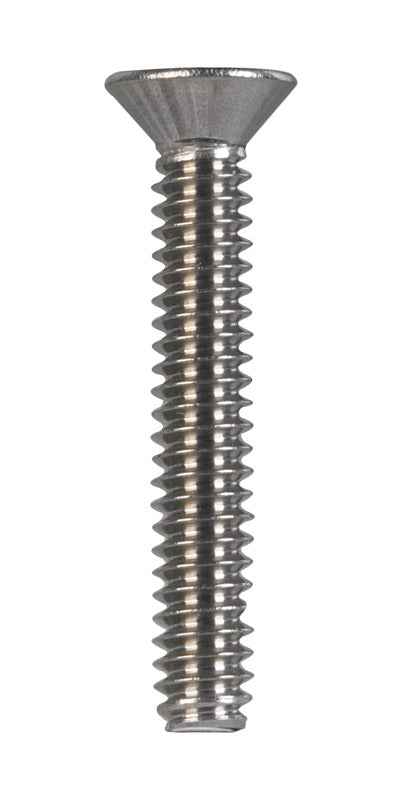 HILLMAN No. 10-24 Ga. X 1-1/4 in. L Phillips Flat Head Stainless Steel Machine Screws 100 pk - Image 2