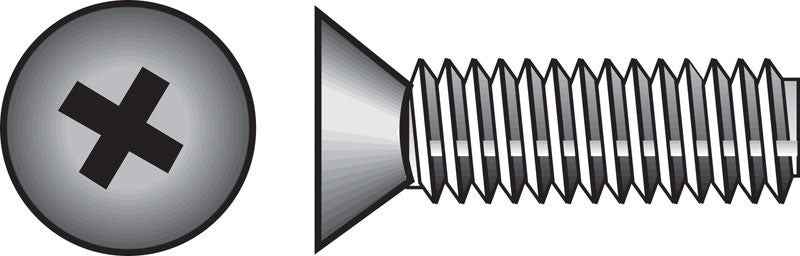 HILLMAN No. 10-24 X 2-1/2 in. L Phillips Flat Head Stainless Steel Machine Screws 50 pk - Image 3
