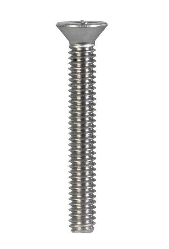 HILLMAN No. 8-32 Ga. X 1-1/4 in. L Phillips Flat Head Stainless Steel Machine Screws 100 pk - Image 2