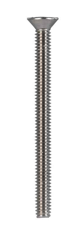 HILLMAN No. 8-32 Ga. X 2 in. L Phillips Flat Head Stainless Steel Machine Screws 100 pk - Image 2