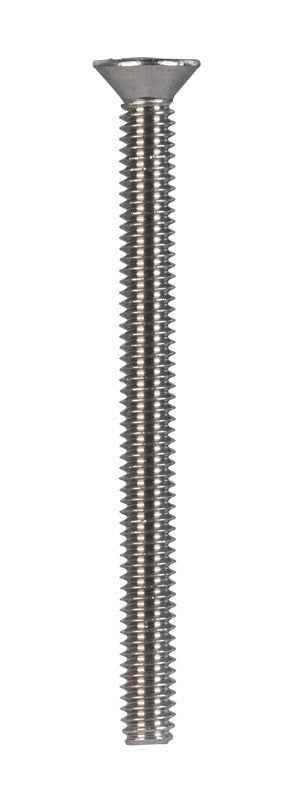 HILLMAN No. 8-32 Ga. X 2 in. L Phillips Flat Head Stainless Steel Machine Screws 100 pk - Image 4