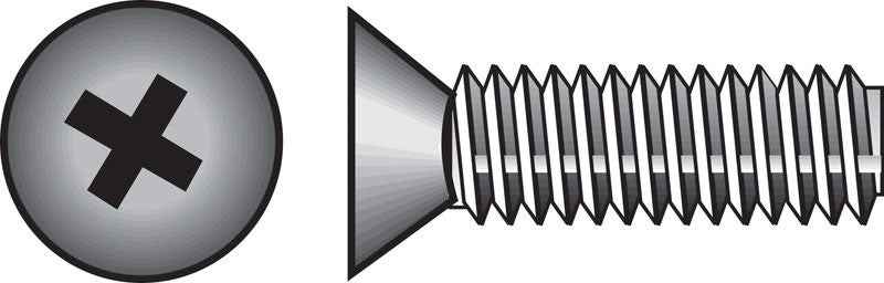 Hillman No. 8-32 X 3/4 in. L Phillips Flat Head Stainless Steel Machine Screws 100 pk - Image 3