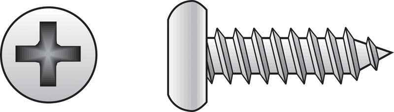 HILLMAN No. 10 X 5/8 in. L Phillips Pan Head Sheet Metal Screws 100 pk