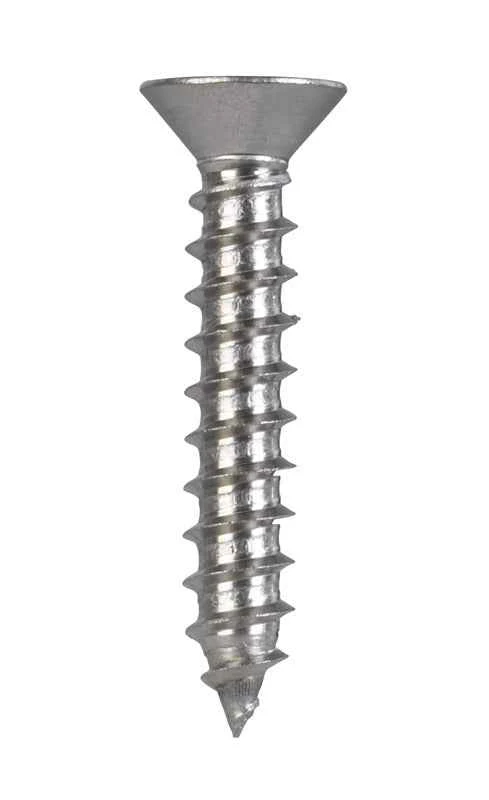 HILLMAN No. 12 Ga. X 1-1/4 in. L Phillips Flat Head Sheet Metal Screws 100 pk - Image 2