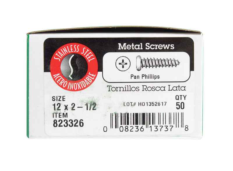 SCRW SM PAN SS12X2.5B50 - Image 2