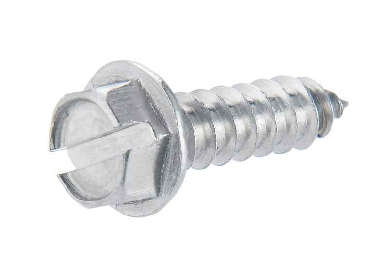 HILLMAN No. 12 Ga. X 3/4 in. L Slotted Hex Washer Head Sheet Metal Screws 1 pk