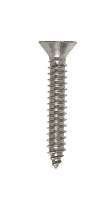 HILLMAN No. 14 Ga. X 1-1/2 in. L Phillips Flat Head Sheet Metal Screws 100 pk - Image 2