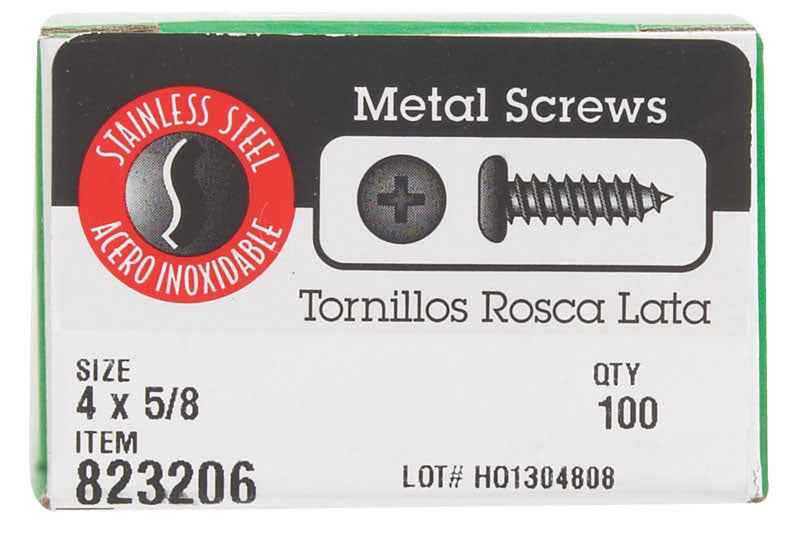 HILLMAN No. 6 Ga. X 5/8 in. L Phillips Pan Head Sheet Metal Screws 100 pk - Image 2