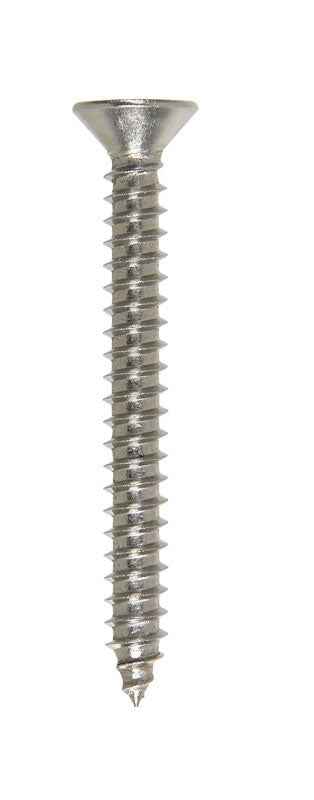 Hillman No. 8 X 1-1/2 in. L Phillips Flat Head Sheet Metal Screws 100 pk - Image 3