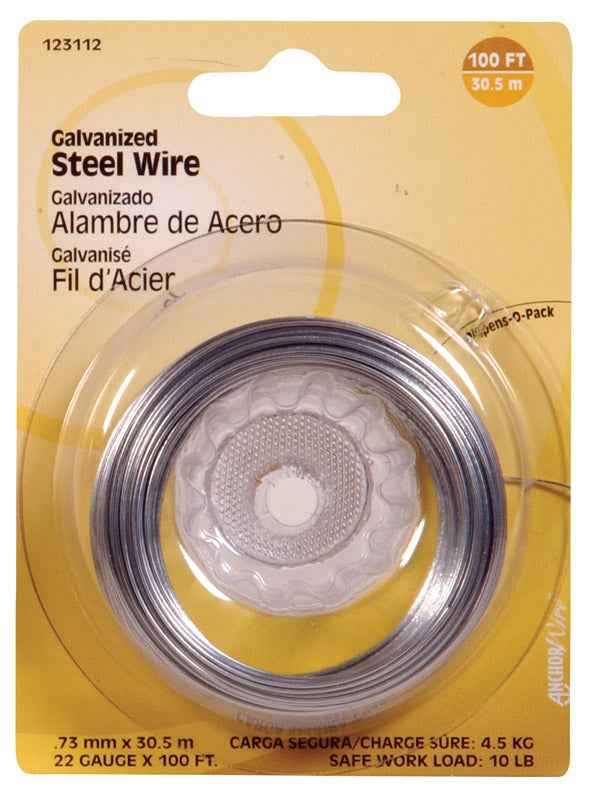 Hillman 100 ft. L Galvanized Steel 22 Ga. Wire (Pack of 10) - Image 2