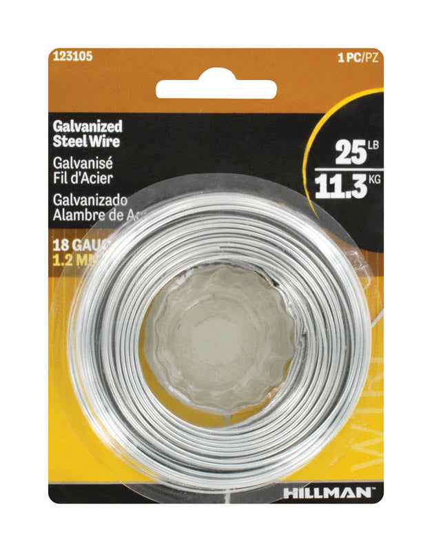 Hillman 110 ft. L Galvanized Steel 18 Ga. Wire (Pack of 6) - Image 3
