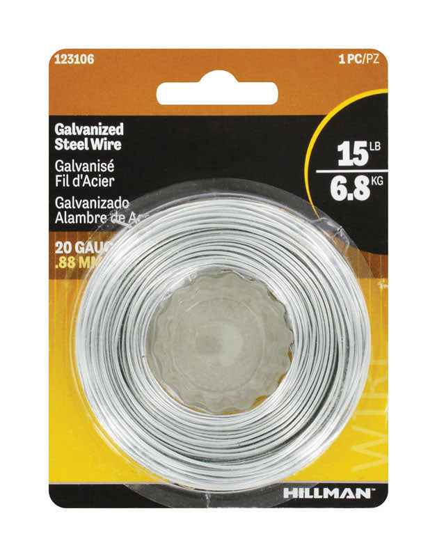 Hillman 175 ft. L Galvanized Steel 20 Ga. Wire (Pack of 6) - Image 3