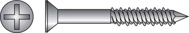 Hillman Tapper Steel Flat Head Concrete Screw Anchor 100 pk - Image 2