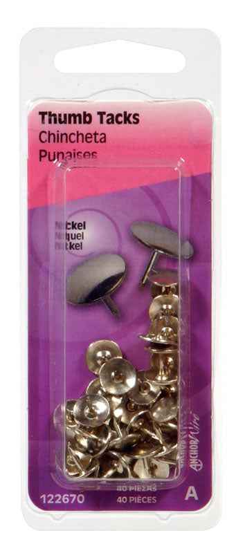 Hillman Yellow Push Pins 40 pk (Pack of 6) - Image 2
