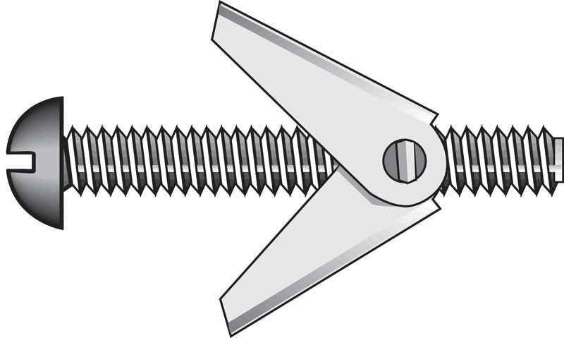 Hillman Fas-N- Tite 1/4 in. D X 4 in. L Round Steel Toggle Bolt 50 pk - Image 2
