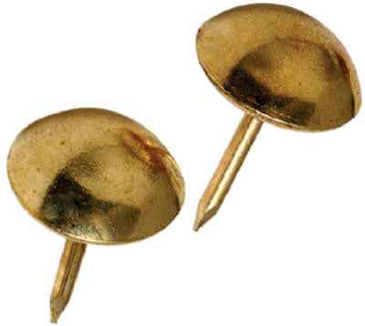 Hillman Large Brass-Plated Brass Furniture Nails 25 pk (Pack of 6) - Image 3