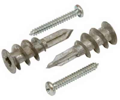 Hillman .164 in. D X 1-1/4 in. L Zinc Pan Head Wallboard Anchor Kit 1 pk - Image 2
