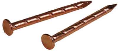 Hillman 3/4 in. L Weatherstrip Copper Copper Nail Spiral Shank Flat (Pack of 6) - Image 2