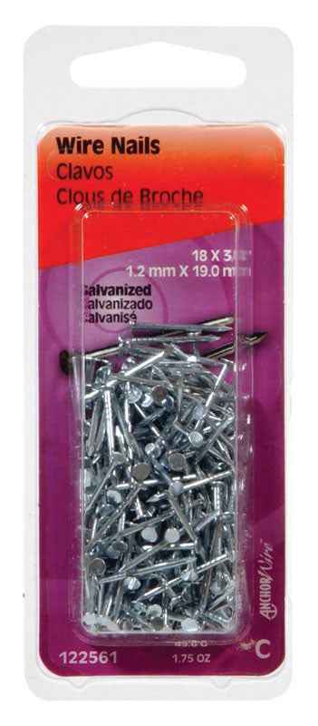 Hillman No 16 1-1/4 in. L Wire Galvanized Steel Nail Smooth Shank Flat (Pack of 6) - Image 4