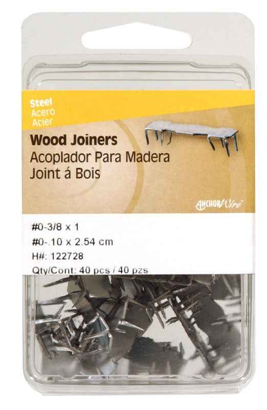 Hillman No. 2 1/2 in. L Galvanized Steel Wood Joiner Flat Shank 40 pk (Pack of 5)