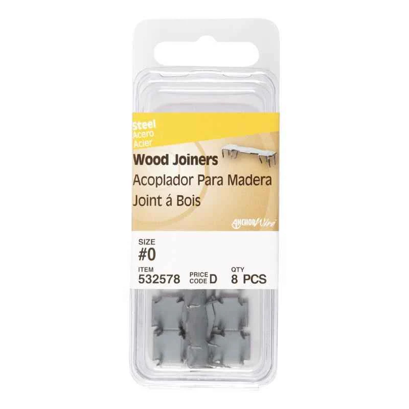 Hillman 3/8 in. L Galvanized Steel Wood Joiner Flat Shank 8 pk (Pack of 6) - Image 3