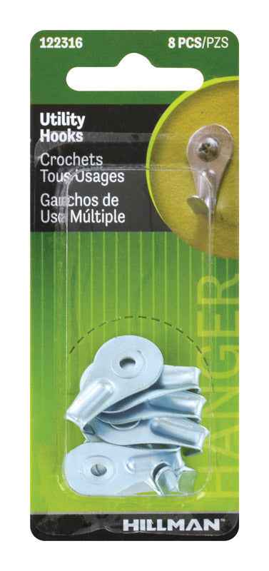 Hillman AnchorWire White Utility Utility Hooks 1 lb. 8 pk (Pack of 10) - Image 3