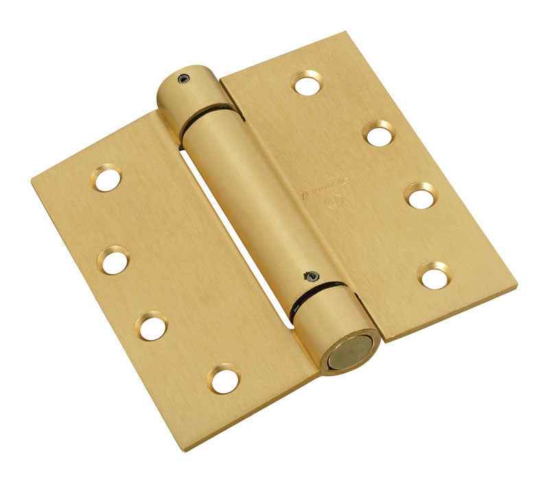 National Hardware 4 in. L Brass Spring Hinge 1 pk - Image 2