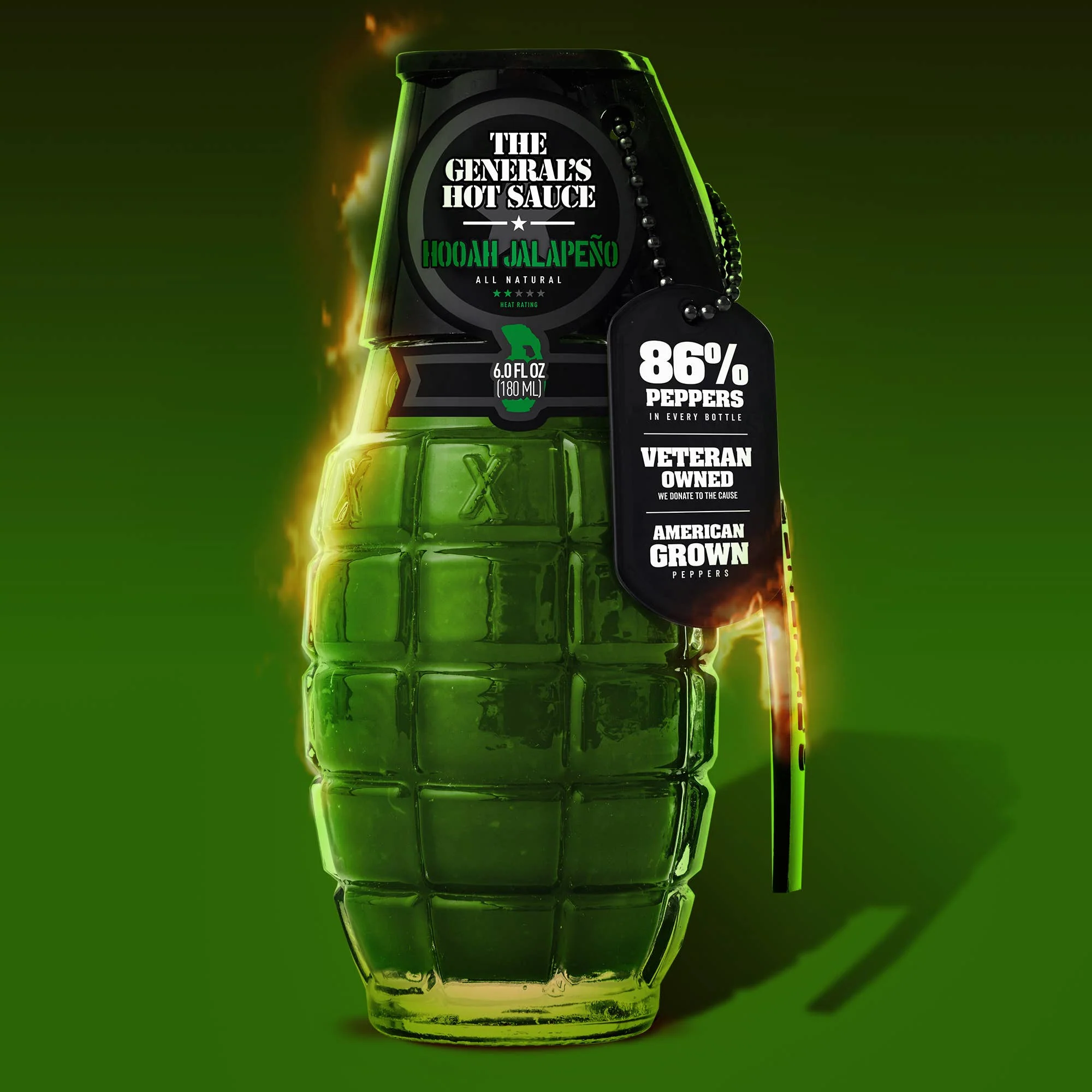 HOOAH Jalapeño - The General's Hot Sauce - Image 4