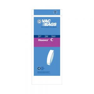 Hoover Style C Upright Paper Vacuum Bags by DVC, Generic 4 Pack #405345