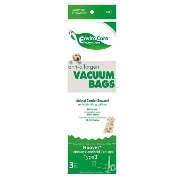 Hoover Type I Vacuum Bags, 3pk
