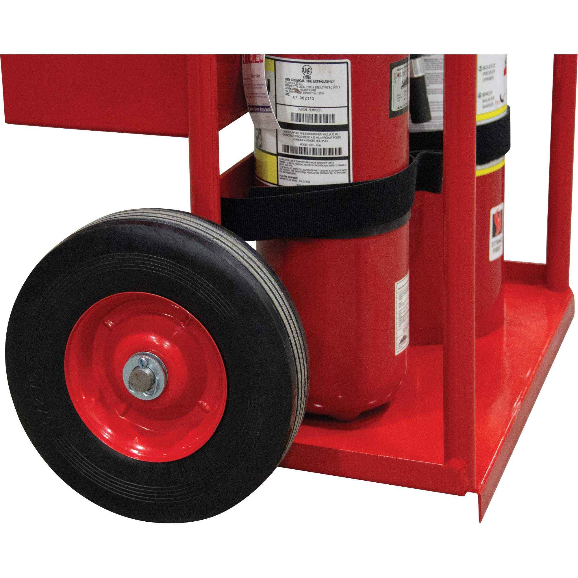 Hot Works Fire Prevention Cart, Semi-Pneumatic Wheels, 17.75" W x 8.9" L Base, 100 lbs. - Image 7