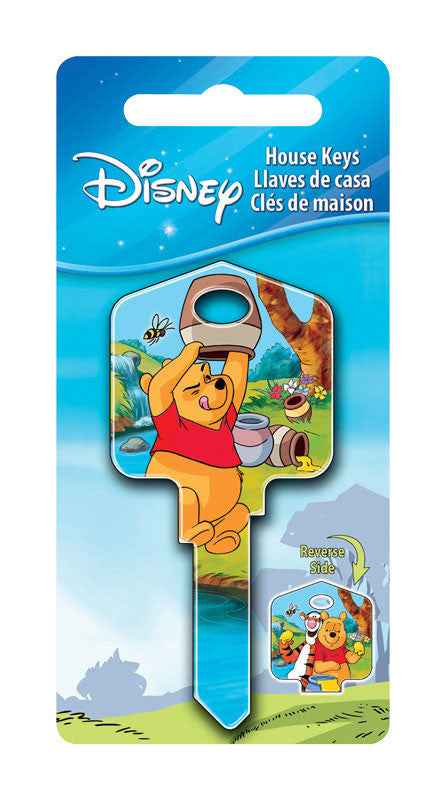 Hillman Howard Keys Brass Assorted Winnie The Pooh Single Sided Blank Key for Kwikset and Titan Lock (Pack of 5) - Image 6