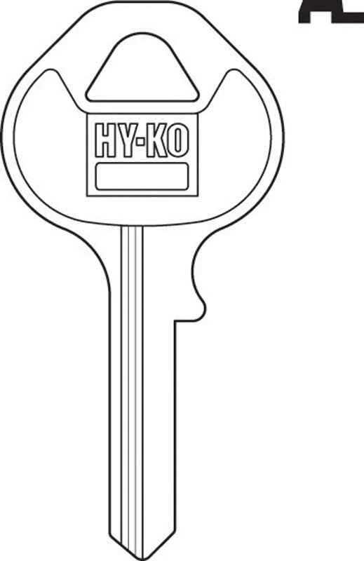 Hy-Ko Traditional Key Automotive Key Blank Single sided For Master Bike (Pack of 10) - Image 2