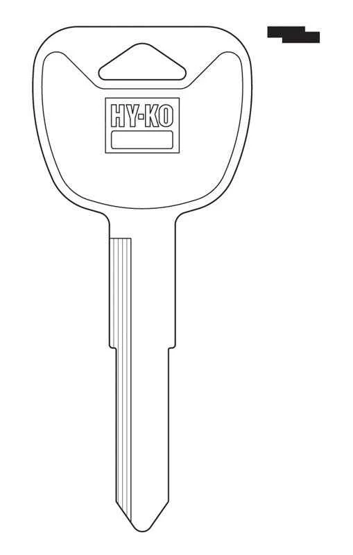 Hy-Ko Traditional Key Automotive Key Blank Double sided For Suzuki (Pack of 10)