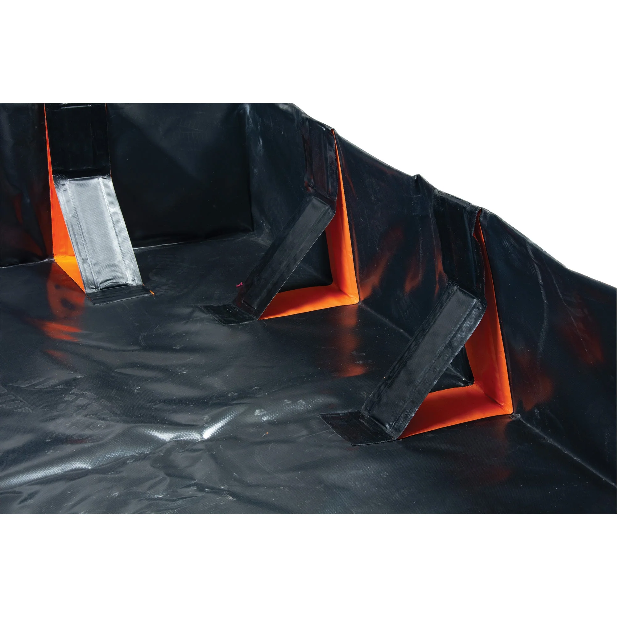 IBX Wall Pop-Up Berm, 1077 US gal. Capacity, 12' W x 12' L x 12" H, Snap-Up Bracket - Image 2