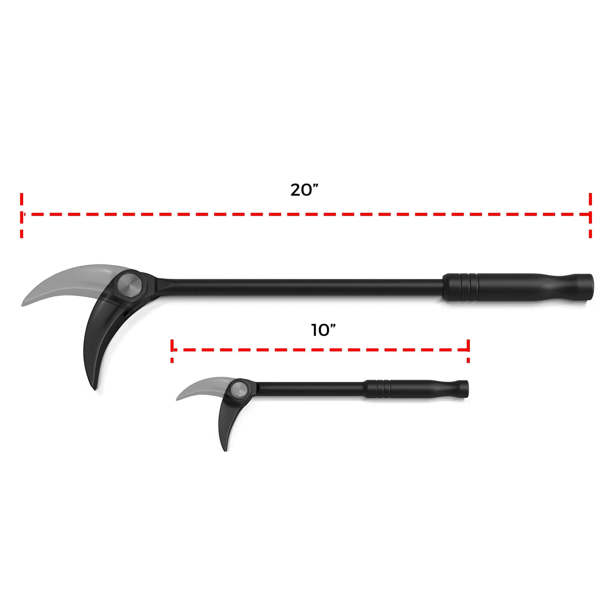 Indexing Pry Bar Set (2pc) | Heavy Duty 10" and 20" Long Pry Bars - Image 7