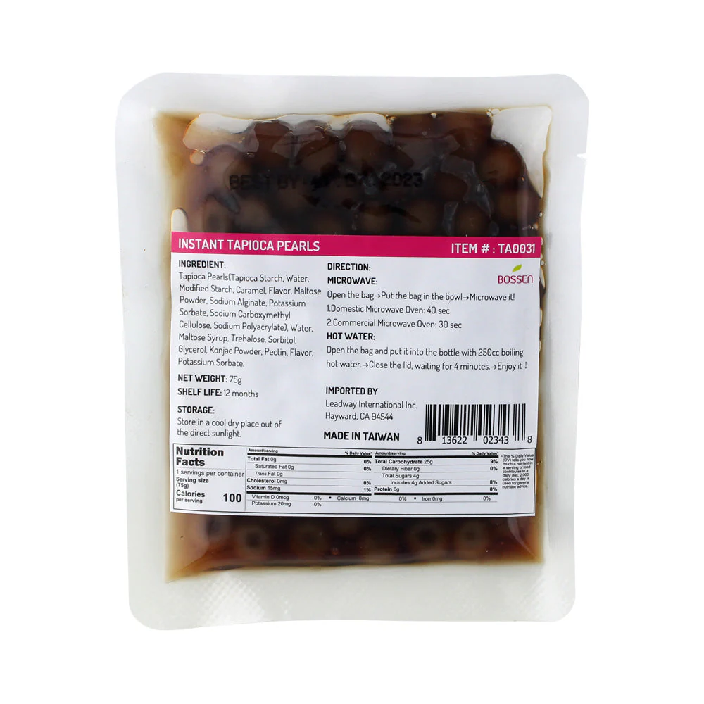 Instant Tapioca Pearls (Pack of 75g x 120 Bags) - Ships Free Within Canada on Orders Above CAD $199