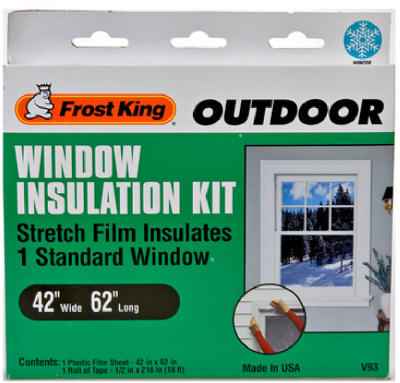 Frost King Clear Stretch Outdoor Window Film Insulator Kit 42 in. W X 62 in. L - Image 2