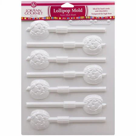 Jack-O-Lantern Lollipop Sheet Mold - Candy Molds - Canadian Distribution
